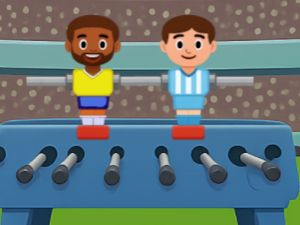 თამაში Kick Pong მაგიდის ფეხბურთი ონლაინ