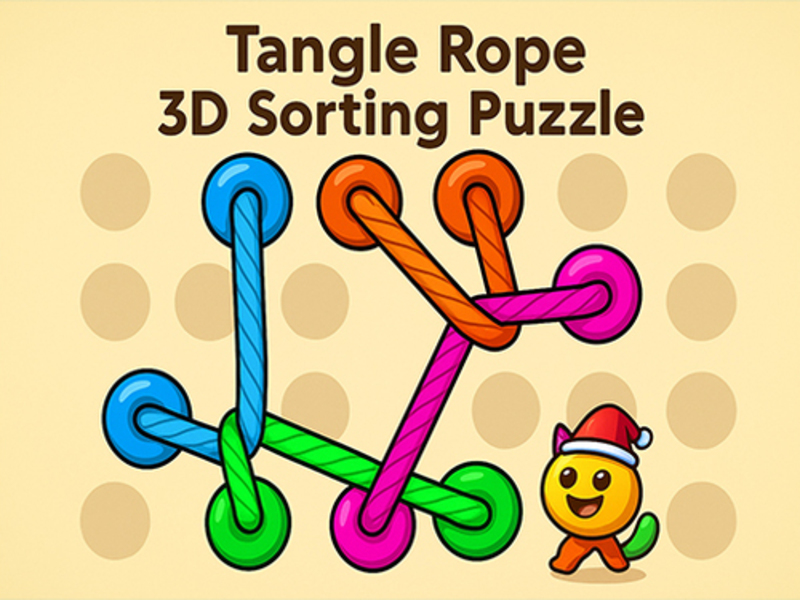 თამაში Hazel Tangle Rope 3D: თავსატეხის დახარისხება ონლაინ