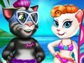 თამაში ანგელა და ტომ Beach დასვენება  ონლაინ