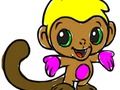 თამაში სკოლაში დაბრუნება: Monkey Coloring  ონლაინ