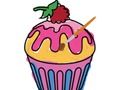 თამაში Yummy cupcake შეღებვა ონლაინ