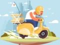თამაში City Scooter rides jigsaw ონლაინ