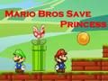 თამაში Mario Bros Save Princess ონლაინ