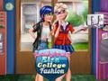 თამაში Ladybug Elsa College Fashion ონლაინ