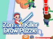 თამაში Zombie Killer Draw Puzzle ონლაინ