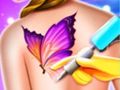 თამაში Barbie Funny Tattoo მაღაზია  ონლაინ