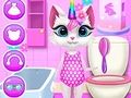 თამაში Kitty Unicorn ყოველდღიური მოვლა  ონლაინ