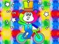 თამაში საღებარი წიგნი: Monkey Rides Unicycle  ონლაინ