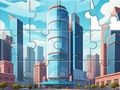 თამაში Jigsaw Puzzle: ქალაქის შენობები  ონლაინ