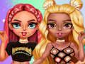თამაში Rainbow Girls Dress Up გამოწვევა  ონლაინ