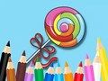 თამაში საღებარი წიგნი: Lollipop  ონლაინ