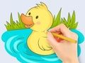 თამაში საღებარი წიგნი: Baby Duck Swim  ონლაინ