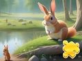 თამაში Jigsaw Puzzle: კურდღელი და ციყვი  ონლაინ