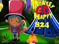 თამაში Monkey Go Happy Stage 824 ონლაინ