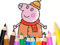 თამაში საღებარი წიგნი: Mommy Pig Winter ონლაინ თამაში საღებარი წიგნი: Mommy Pig Winter ონლაინ