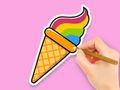 თამაში საღებარი წიგნი: Rainbow Ice Cream  ონლაინ