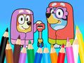 თამაში საღებარი წიგნი: Bluey Flossing Grannies  ონლაინ