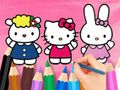 თამაში საღებარი წიგნი: Hello Kitty მეგობრებთან ერთად  ონლაინ