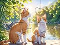 თამაში Jigsaw Puzzle: კატები წყვილებში  ონლაინ
