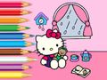 თამაში საღებარი წიგნი: Hello Kitty Rainy Day  ონლაინ