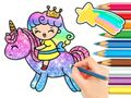 თამაში საღებარი წიგნი: Unicorn Princess  ონლაინ