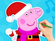 თამაში საღებარი წიგნი: Peppa Pig Snowman  ონლაინ