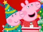 თამაში Jigsaw Puzzle: Peppa Pig საშობაო მომზადება  ონლაინ