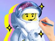 თამაში საღებარი წიგნი: LEGO ასტრონავტი  ონლაინ