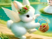 თამაში Jigsaw Puzzle: Angel Bunny ონლაინ