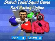 თამაში Skibidi ტუალეტის squid თამაში kart racing online  ონლაინ