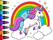 თამაში საღებარი წიგნი: ჯადოსნური unicorn  ონლაინ