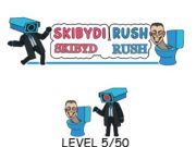 თამაში Skibydi Rush  ონლაინ