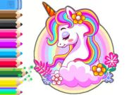 თამაში საღებარი წიგნი: Unicorn Garden  ონლაინ