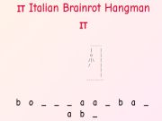 თამაში იტალიელი Brainrot Hangman!  ონლაინ