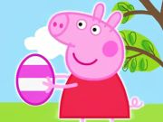 თამაში Jigsaw Puzzle: Peppa Pig სააღდგომო კვერცხები  ონლაინ