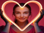 თამაში გულის ქალი მბზინავი jigsaw ონლაინ