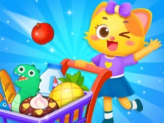 თამაში Supermarket Shopping For Kids ონლაინ