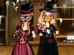 თამაში Sisters Halloween Preparations ონლაინ