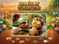 თამაში Mojicon Garden Jigsaw Solitaire! ონლაინ