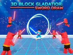 თამაში 3D Block Gladiator: Sword Draw ონლაინ