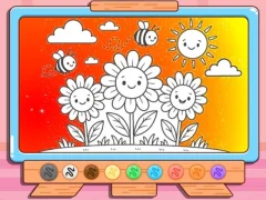 თამაში Coloring Book: Happy Flower ონლაინ