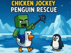 თამაში Chicken Jockey: Penguin Rescue ონლაინ