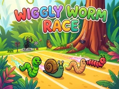 თამაში Wiggly Worm Race ონლაინ