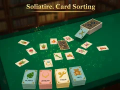 თამაში Solitaire. Card Sorting ონლაინ