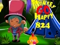 თამაში Monkey Go Happy Stage 824 ონლაინ