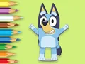 თამაში Coloring Book: Happy Bluey ონლაინ