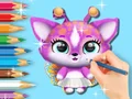 თამაში Coloring Book: Cute Fluvsies ონლაინ