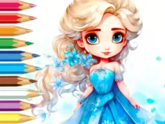 თამაში Coloring Book: Frozen Princess ონლაინ