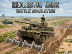 თამაში Realistic Tank Battle Simulation ონლაინ