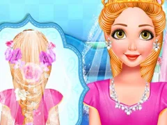 თამაში Princess wedding hairstyle ონლაინ